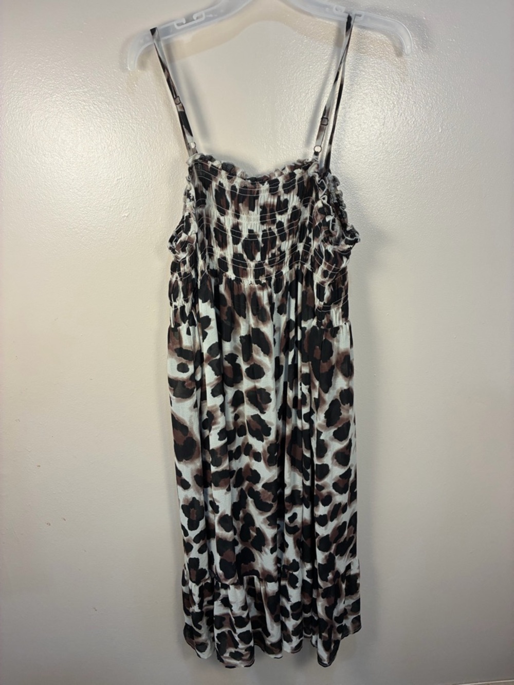 Torrid Chiffon Leopard Print Button Up Tunic Dress - Picture 9 of 9